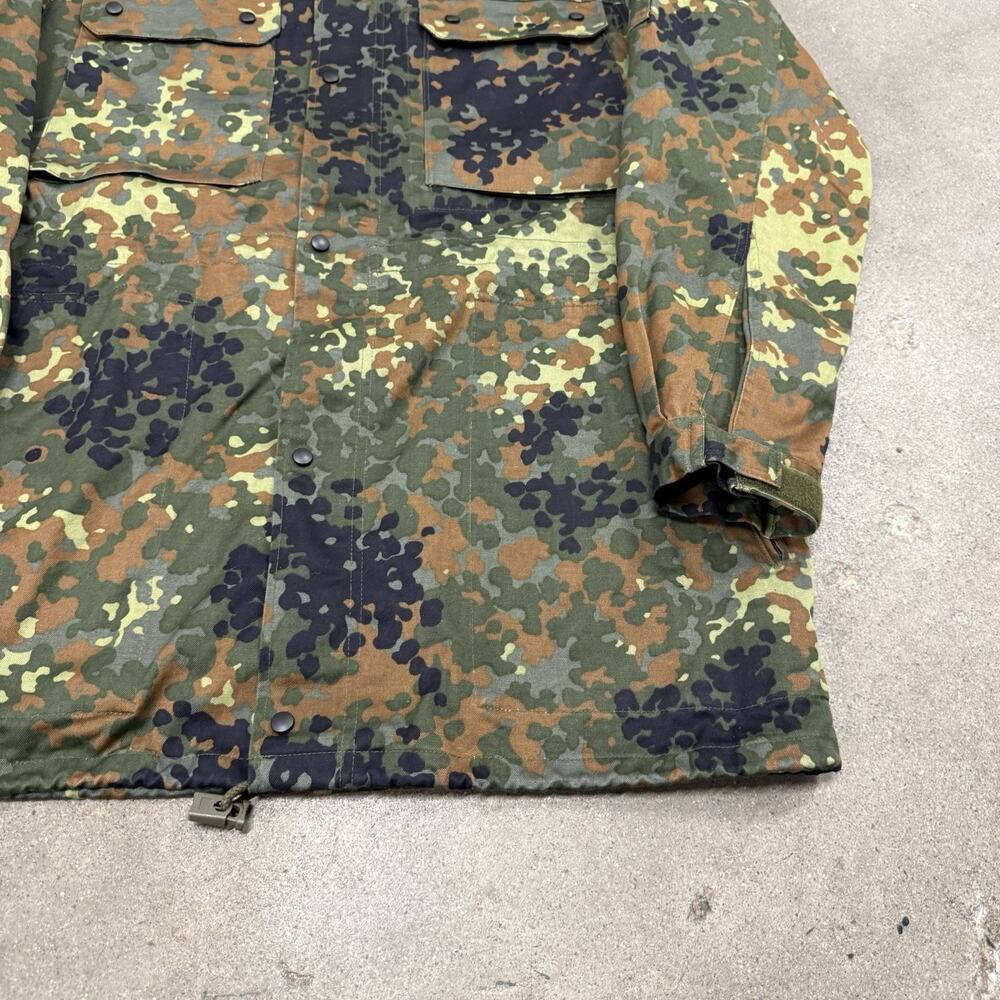 Vintage 2001 German Flektarn Field Jacket Parka Camo Large Military Surplus - Picture 2 of 7